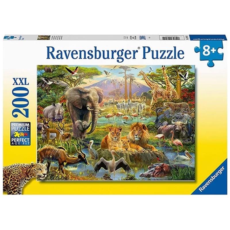 Bộ Xếp Hình Ravensburger Puzzle Animals Of The Savanna RV128914 (200 Mảnh Ghép)