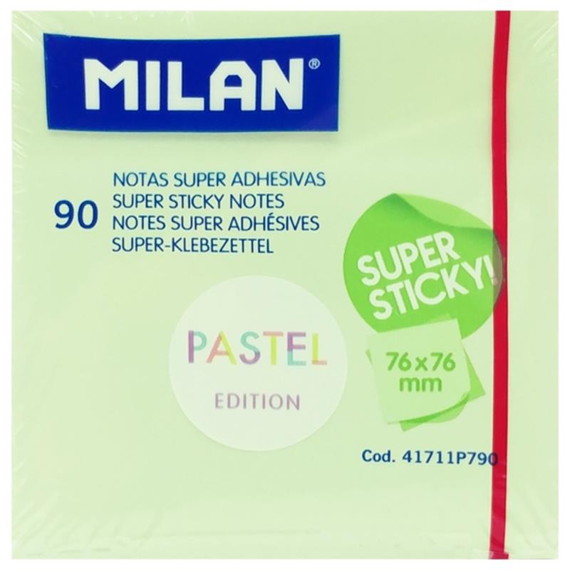 Giấy Note Milan Pastel 90 Tờ 41711P790 - Màu Xanh Lá