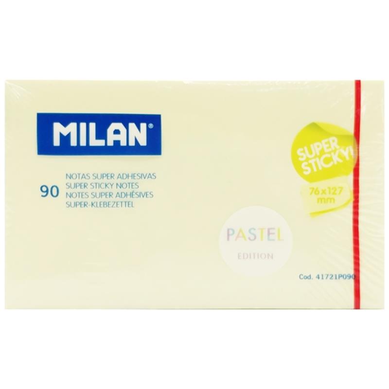 Giấy Note Milan Pastel 90 Tờ 41721P090 - Màu Vàng