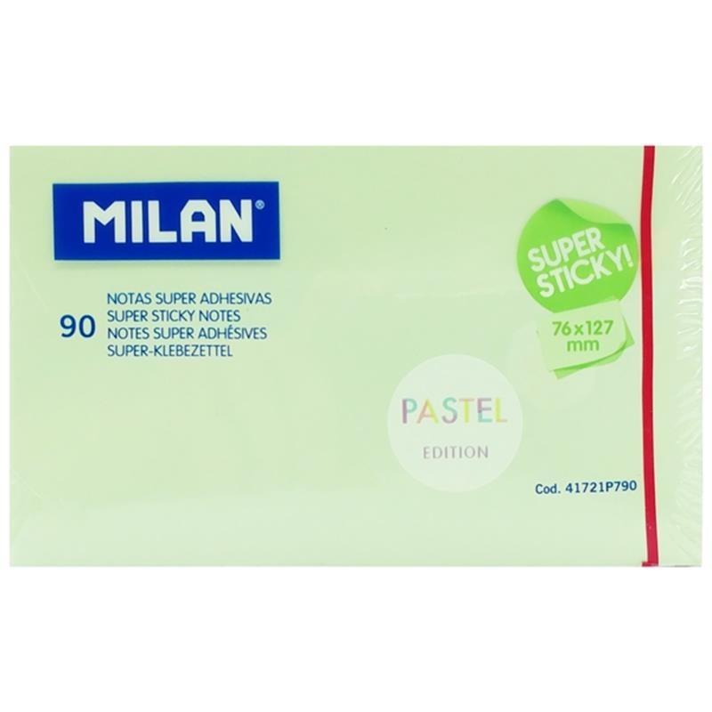 Giấy Note Milan Pastel 90 Tờ 41721P790 - Màu Xanh Lá