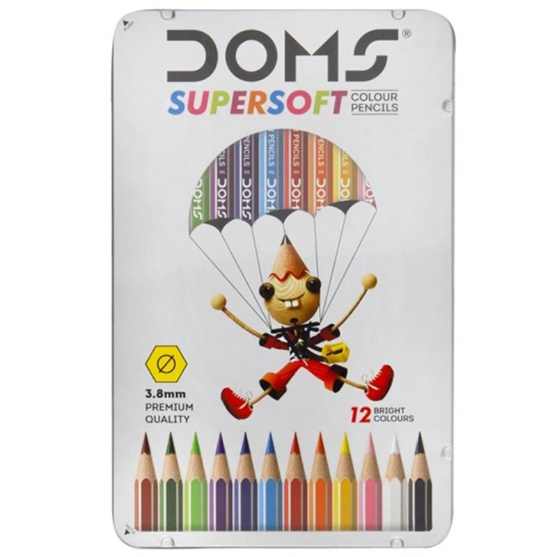 Hộp 12 Bút Chì Màu DOMS Supersoft 7204