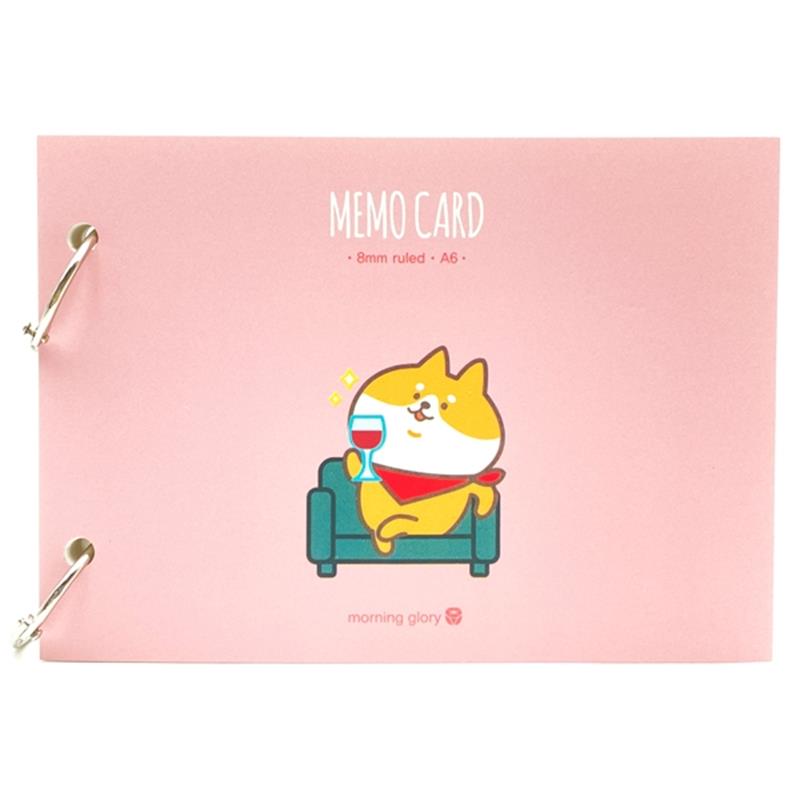 Memo Card Morning Glory Character A6 83315 - Màu Hồng