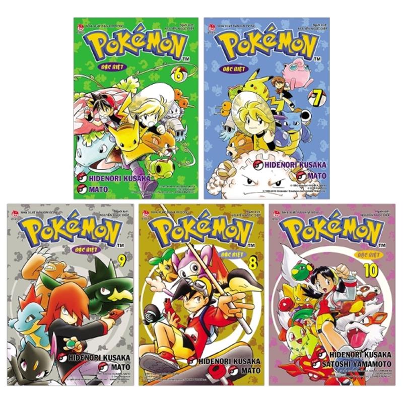 Sách Combo Pokémon Đặc Biệt (Tái Bản 2019): Tập 6 + 7 + 8 + 9 + 10 (Bộ 5 Tập)