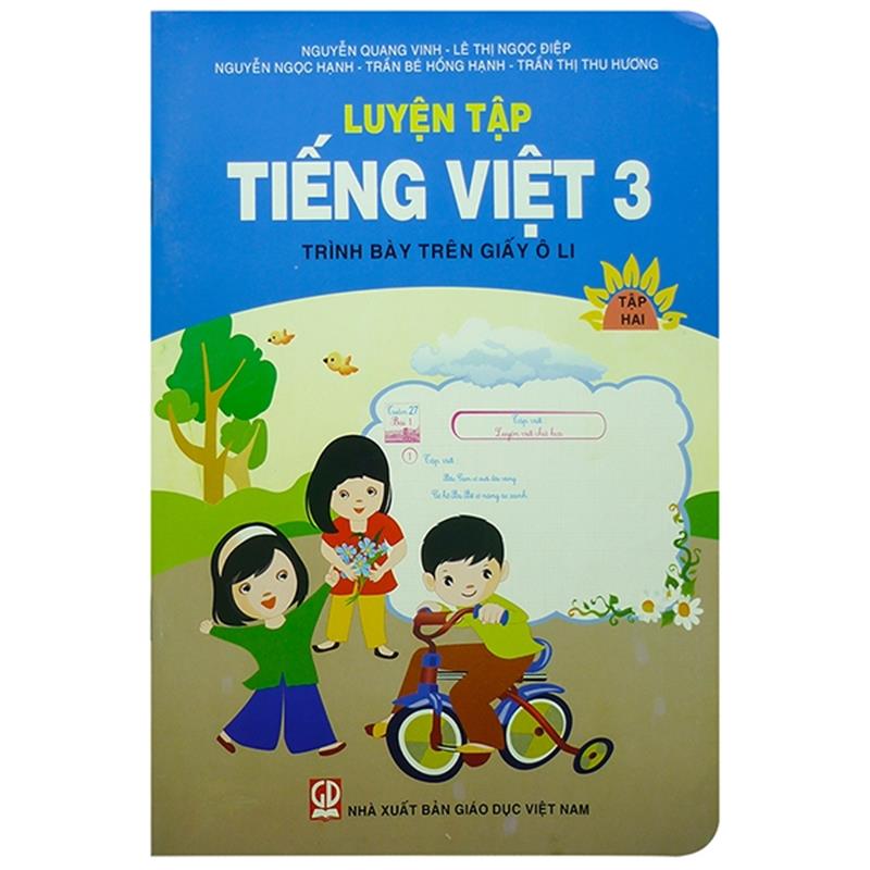 Sách Luyện Tập Tiếng Việt 3 - Tập 2 (Trình Bày Trên Giấy Ô Li) - Tái Bản 2020