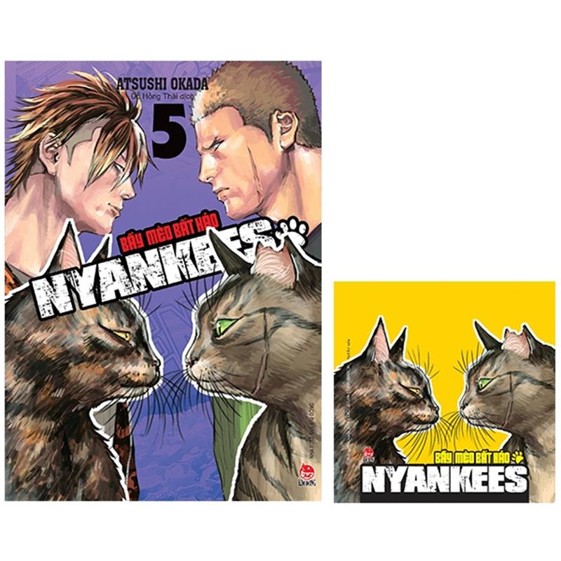 Sách Nyankees - Bầy Mèo Bất Hảo - Tập 5 - Tặng Kèm Lót Ly