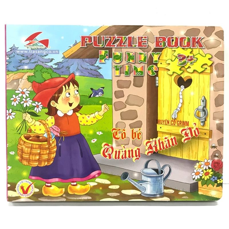 Sách Puzzle Book Funny Time - Mẩu 2: Cô Bé Quàng Khăn Đỏ