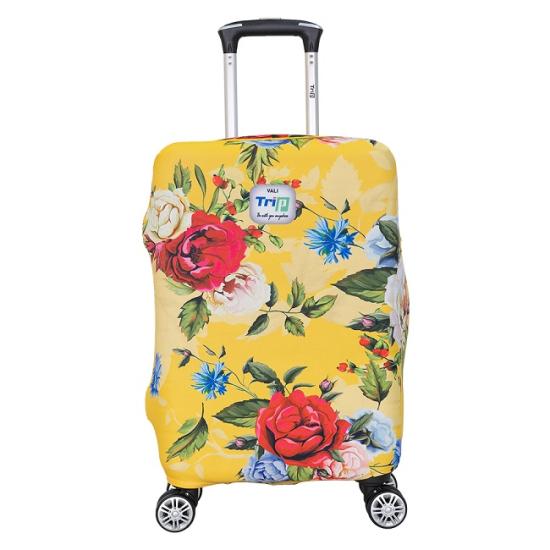 Áo trùm vali thun co giãn 4 chiều TRIP Yellow Spring size S