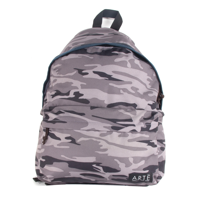 Ba lô Arte School bag - Họa tiết xám - 150000353P00