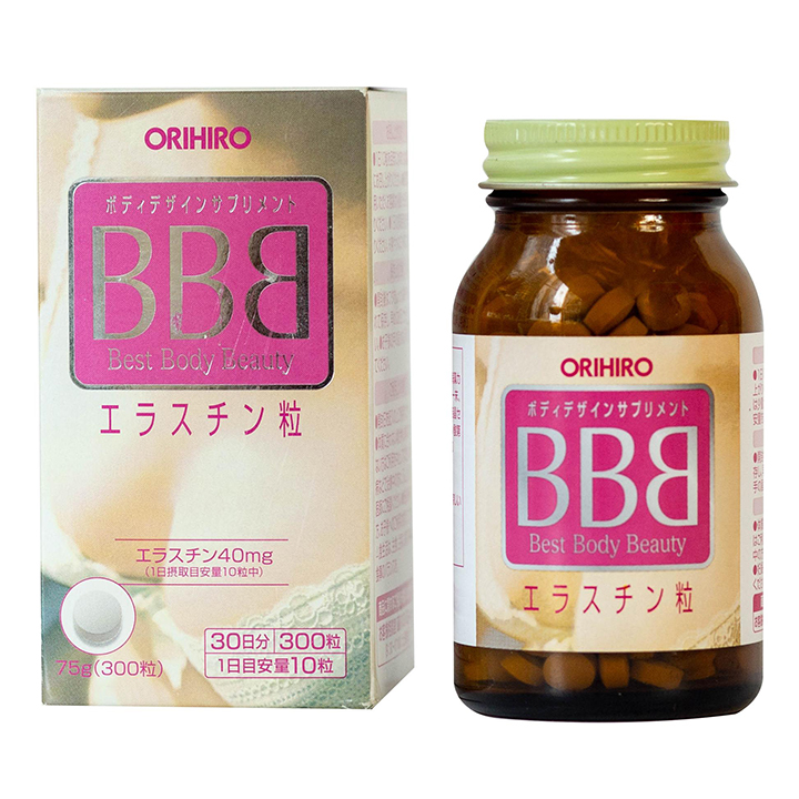 [Bán chạy nhất] Viên uống nở ngực Orihiro BBB Best Body Beauty 300 Viên