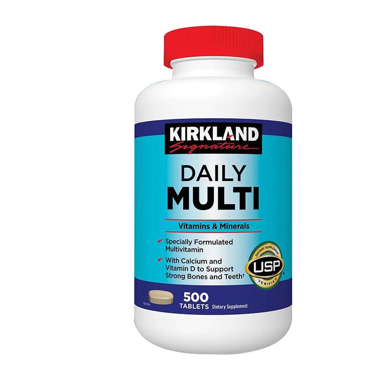 [Bán chạy nhất] Vitamins Tổng hợp Kirkland Daily Multi Vitamins 500 Viên
