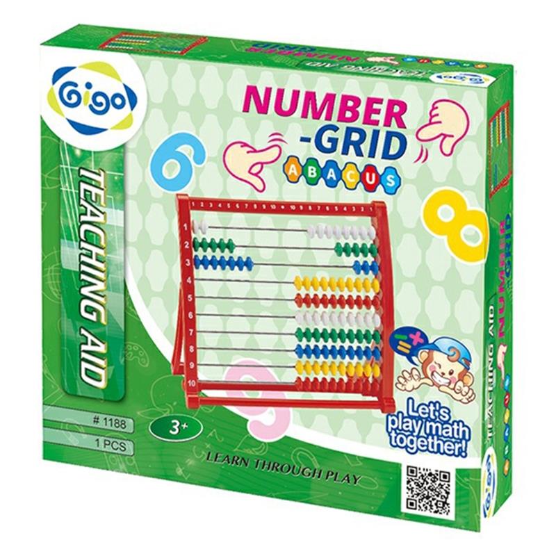 Bàn Tính Gẩy Hạt Cườm - Number-Grid Abacus #1188