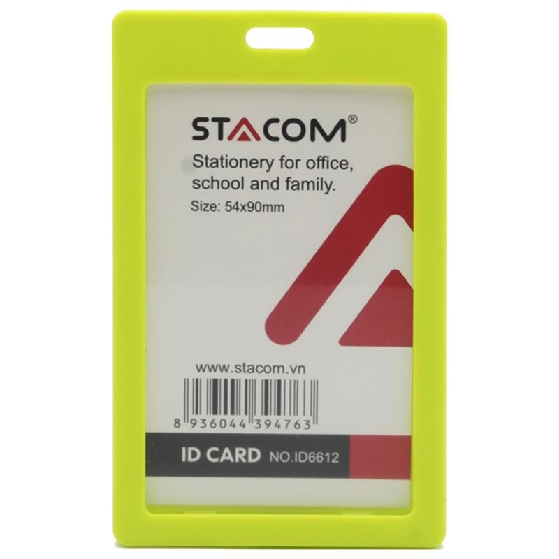 Bảng Tên Nhựa Stacom ID6612 - Màu Vàng
