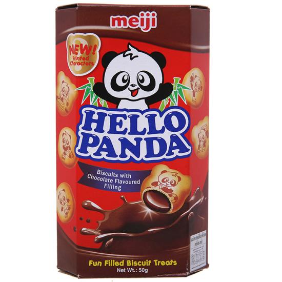 Bánh Gấu Hello Panda Meiji Nhân Kem Socola 50g