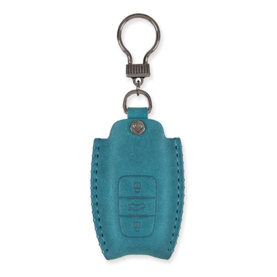 Bao da chìa khóa Eblouir xe AUDI màu xanh EK001-AUDI01-Turquoise