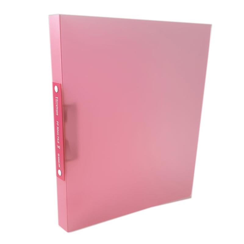 Bìa Còng Nhẫn Nhựa KingJim A4S 19mm 621TGSV - Pink