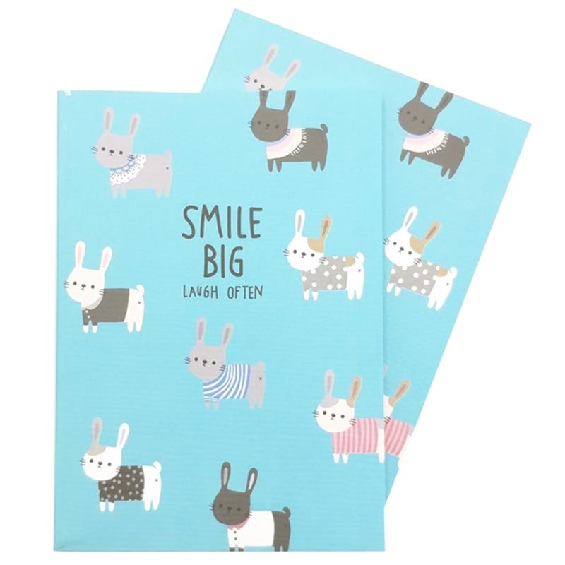 Bộ 2 Sổ Tay Moshi 406 - Smile Big Laugh Often - Hình Thỏ