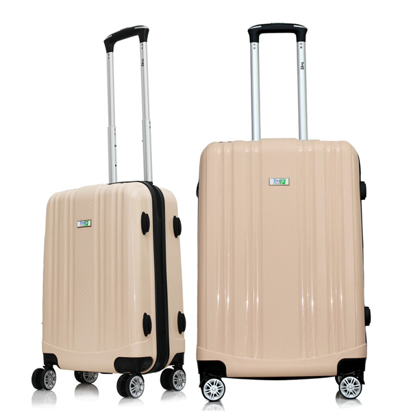 Bộ 2 vali chống bể Trip PP102 Size 50+60cm (20+24inch) màu kem