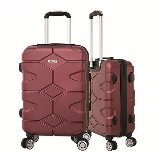 Bộ 2 vali chống trộm Trip PC912SET2DO 50+60cm Đỏ