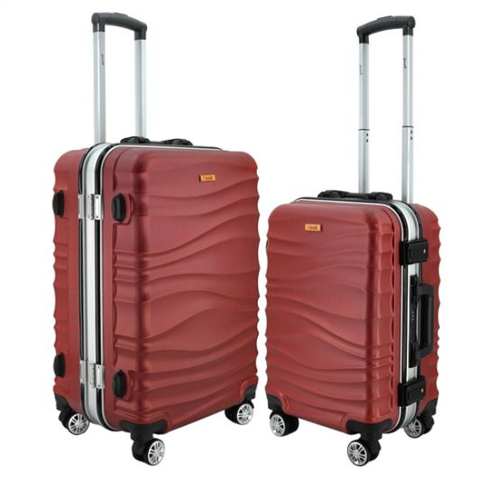 Bộ 2 vali khung nhôm IMMAX A17 size 20+24inch màu đỏ