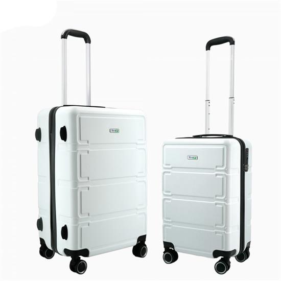 Bộ 2 vali nhựa TRIP size 20+24inch trắng P806BO2TR