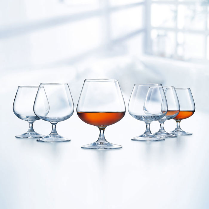 Bộ 6 ly rượu thủy tinh Cognac 250ml