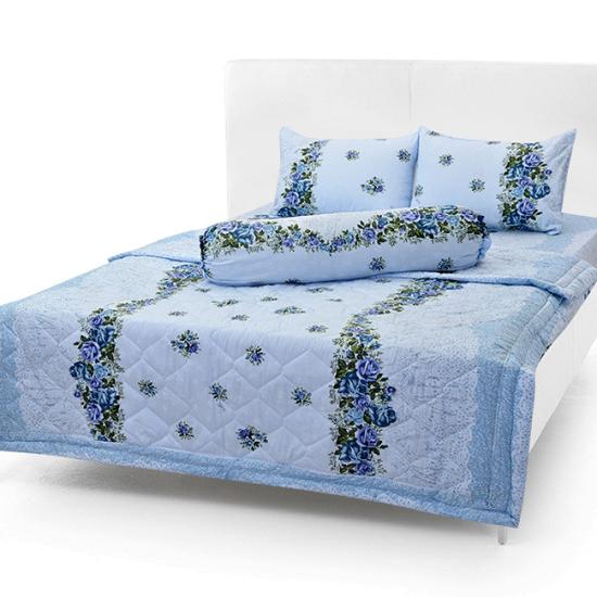 Bộ chăn ra gối nệm giường cotton cao cấp 1m6 x 2m TLMXM6