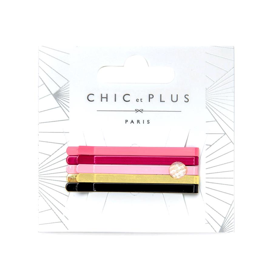 Bộ kẹp tăm nhiều màu hồng Chic Et Plus - CEP360080- PINK