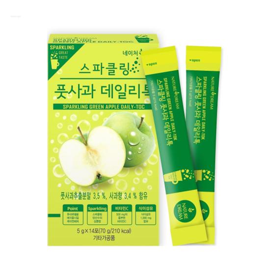 Bột hòa tan giảm cân vị táo Hàn Quốc NATURE DREAM Daily Tok (14 gói)