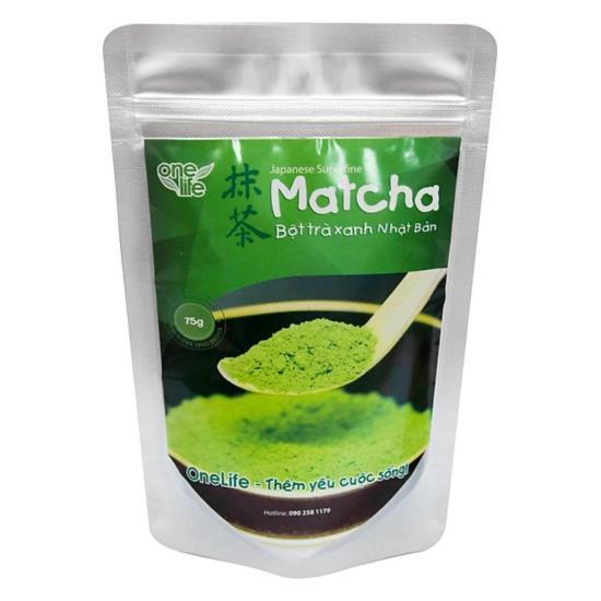 Bột Matcha ONELIFE 100% nhập khẩu Nhật Bản 75g | Bột trà xanh Matcha nguyên chất
