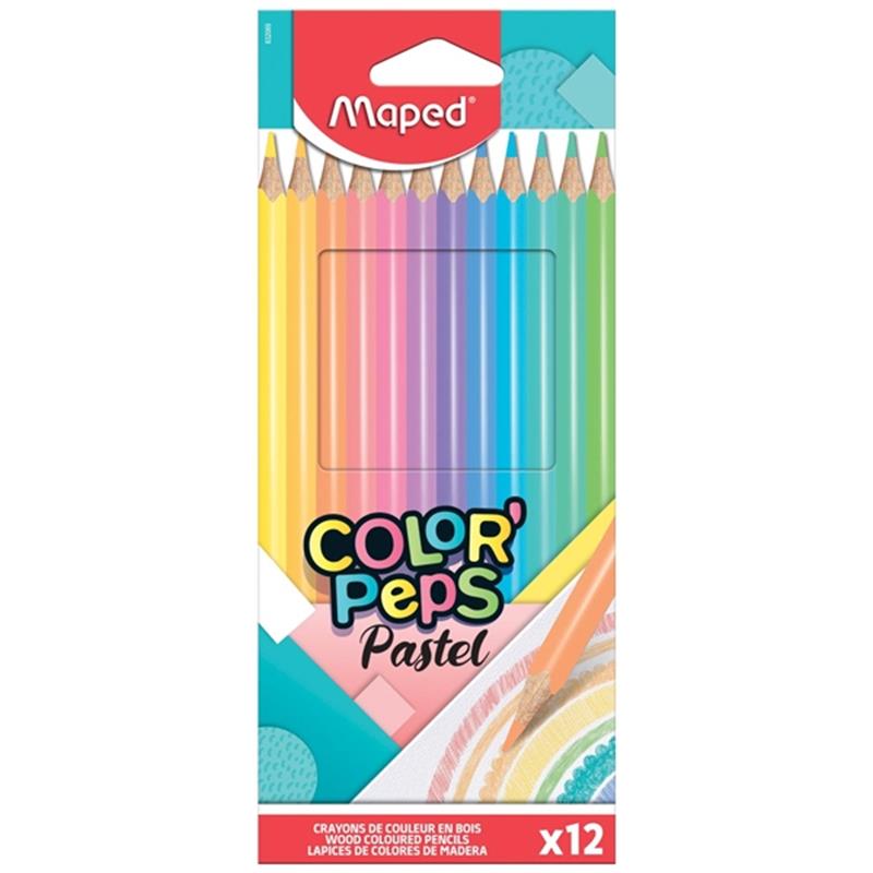 Chì Màu Maped Color'Peps Pastel 12 Màu 832069