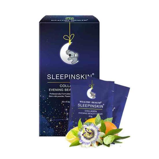Collagen Uống Tác Động Kép Đẹp Da & Ngủ Ngon Sleepinskin (30 gói*8.5g)