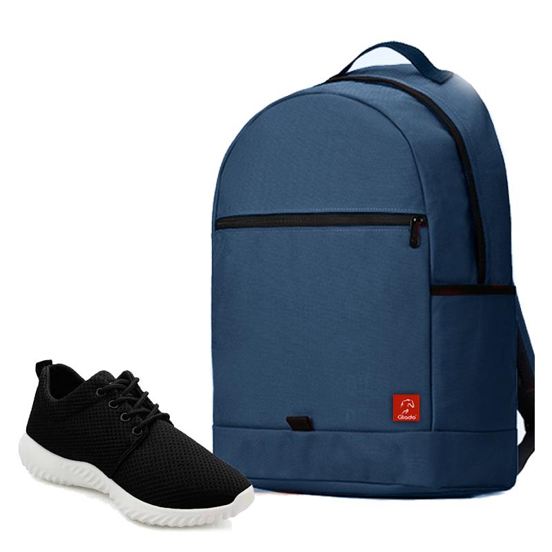 Combo Balo Glado Classical BLL006BU màu xanh dương và Giày Sneaker unisex GS062BA đen - CB193BA