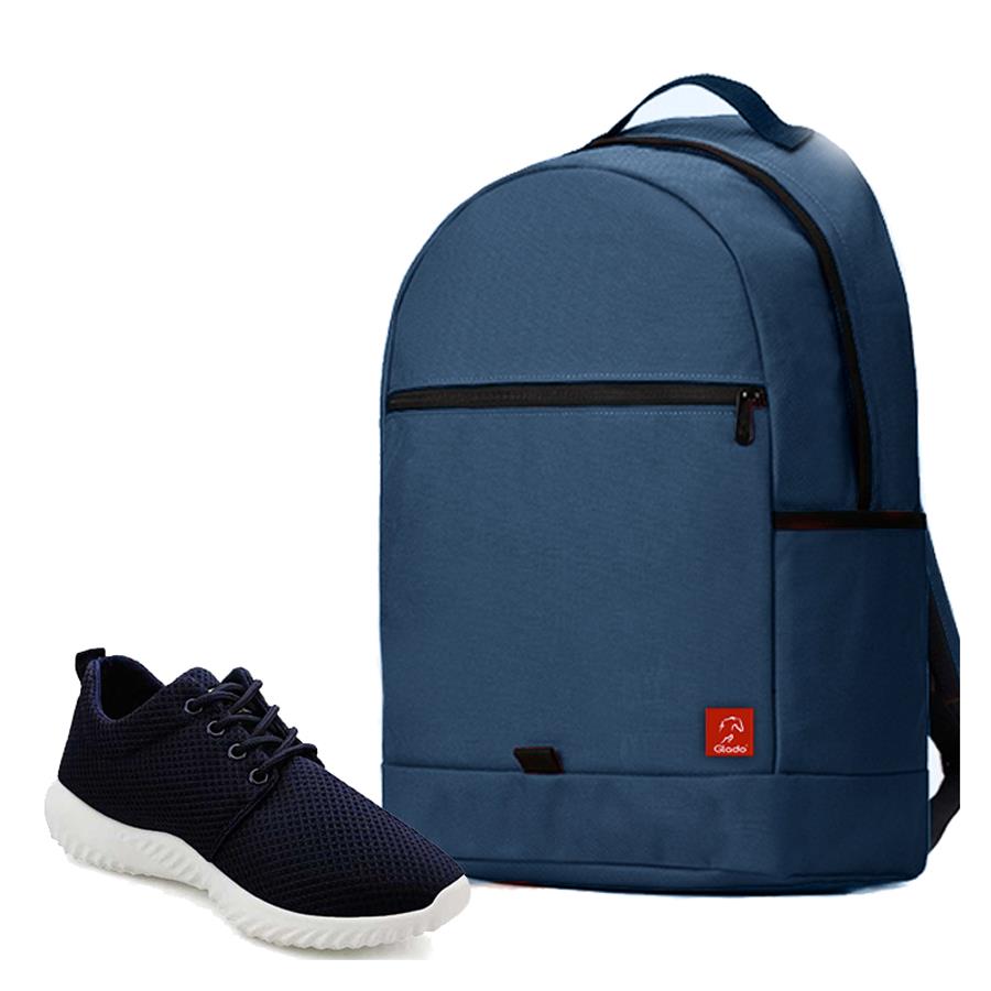 Combo Balo Glado Classical BLL006BU màu xanh dương và Giày Sneaker unisex GS062BU xanh - CB193BU