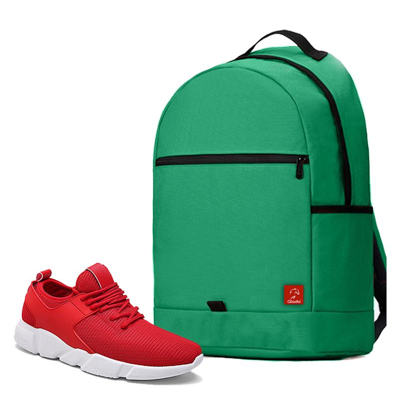 Combo Balo Glado Classical BLL006GE màu xanh lá và Giày Sneaker nam GS080RE màu đỏ - CB202RE
