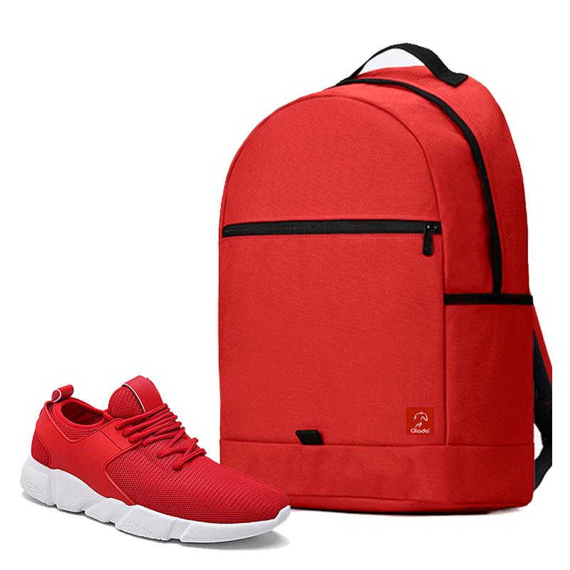 Combo Balo Glado Classical BLL006RE màu đỏ và Giày Sneaker nam GS080RE màu đỏ - CB216RE
