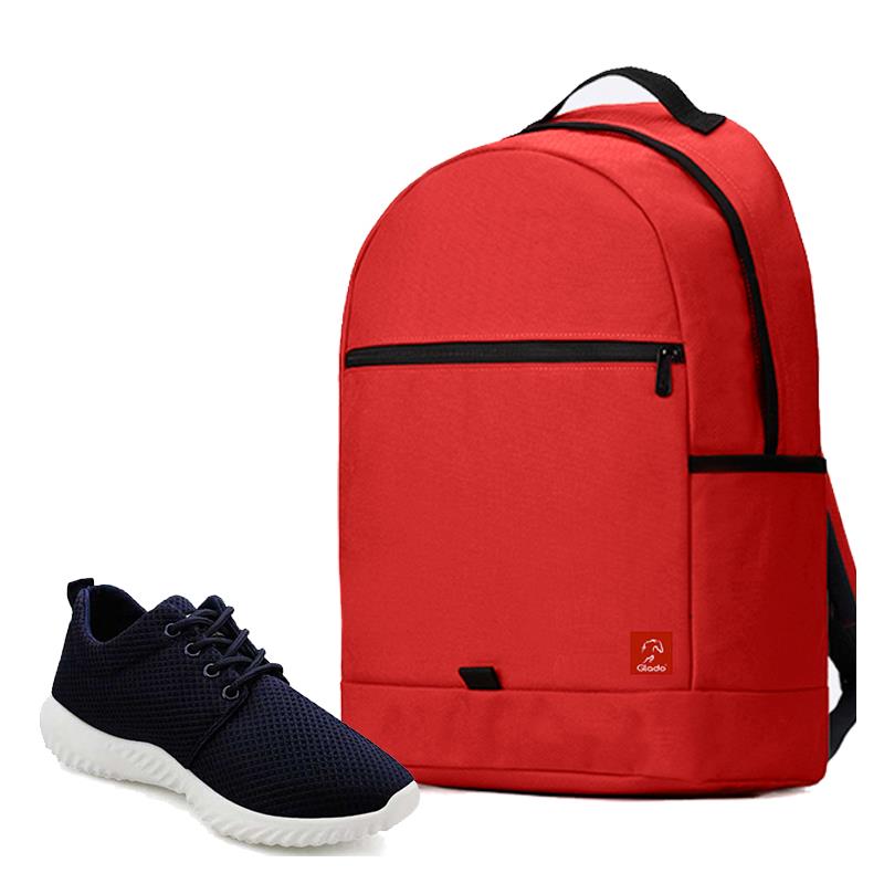 Combo Balo Glado Classical BLL006RE màu đỏ và Giày Sneaker unisex GS062BU màu xanh - CB214BU