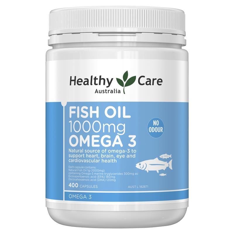 Dầu Cá Omega 3 Healthy Care Fish Oil 1000mg 400 viên