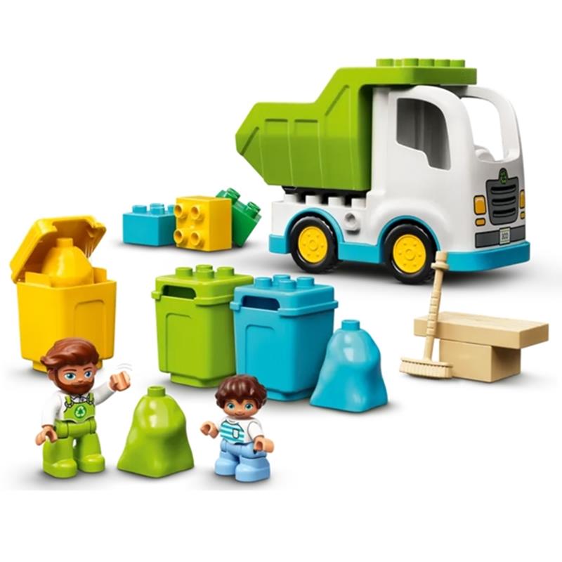 Đồ Chơi Lắp Ráp LEGO Duplo 10945 - Garbage Truck And Recycling (19 Mảnh Ghép)