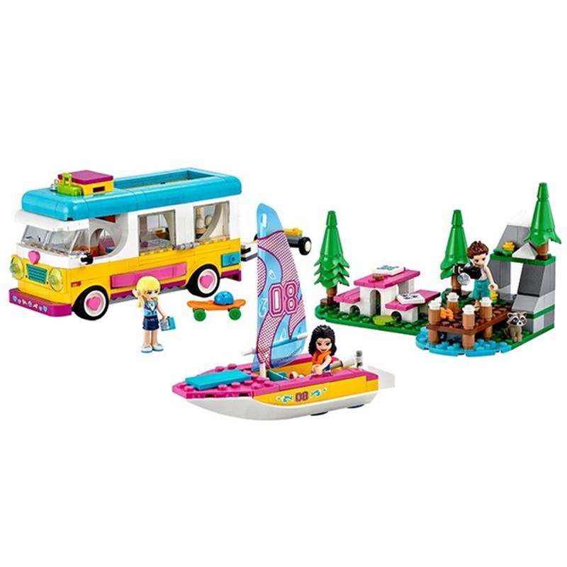Đồ Chơi Lắp Ráp LEGO Friends 41681 - Forest Camper Van and Sailboat (487 Mảnh Ghép)