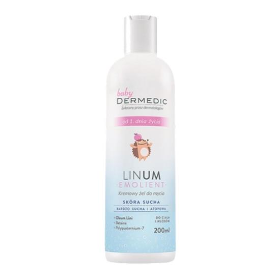 Gel tắm làm sạch body và tóc cho trẻ EMOLIENT LINUM BABY Creamy Cleansing Gel - 2260452