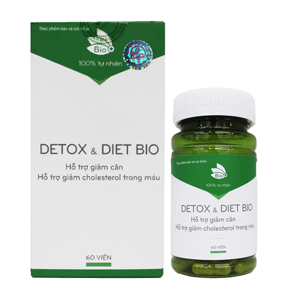 Giảm cân thảo dược Detox & Diet Bio 60 viên/lọ
