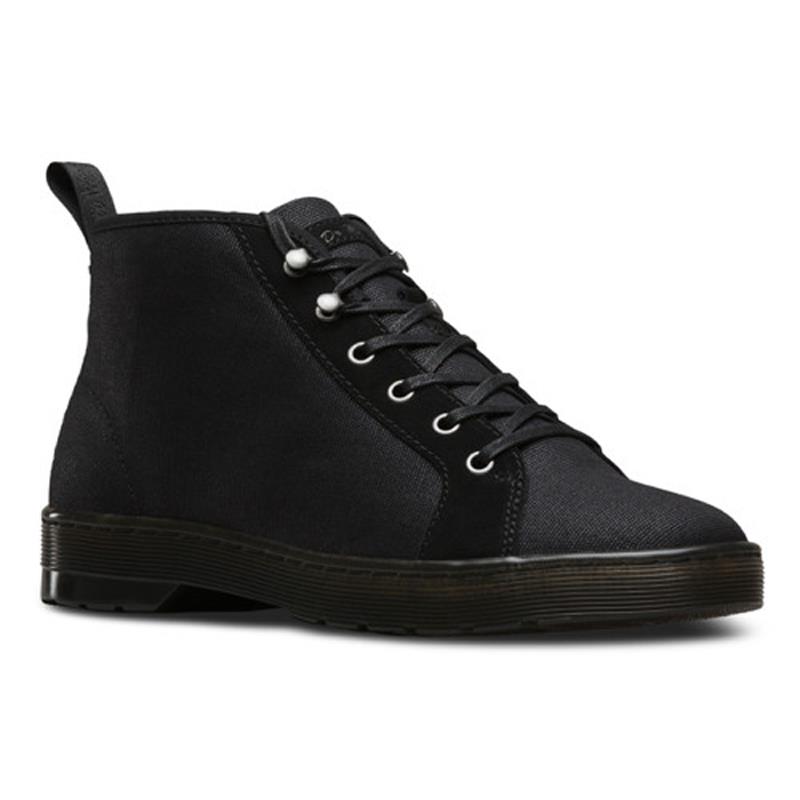 Giày boot cổ thấp Coburg nam Dr.Martens AA62_BLACK_F16