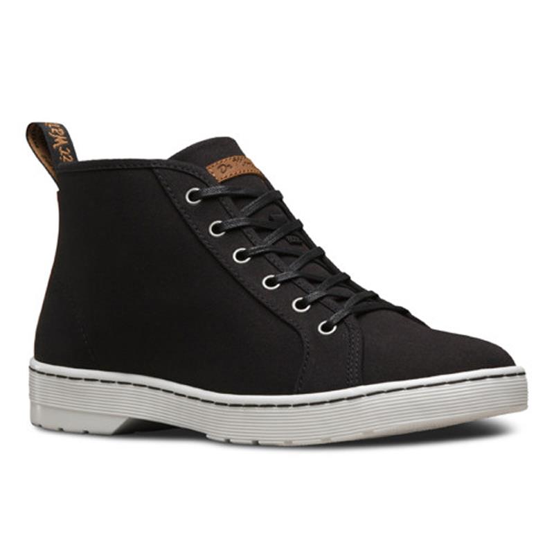 Giày boot cổ thấp Coburg nam Dr.Martens AA62_BLACK+TAN_F16