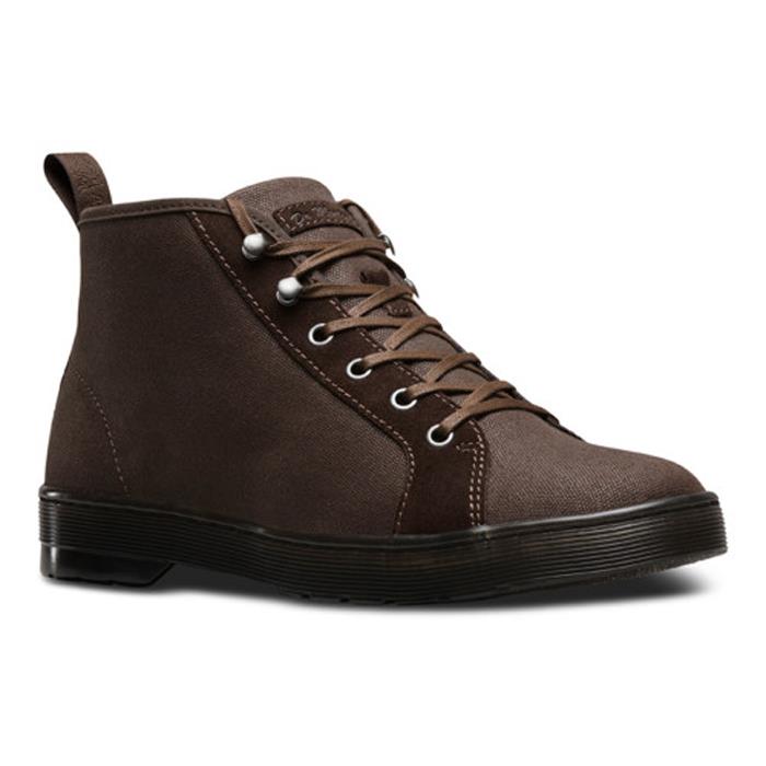 Giày boot Coburg cổ thấp nam Dr.Martens AA62_DARK BROWN_F16