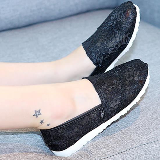 Giày Casual Paperplanes nữ - Đen - PP1327 Black