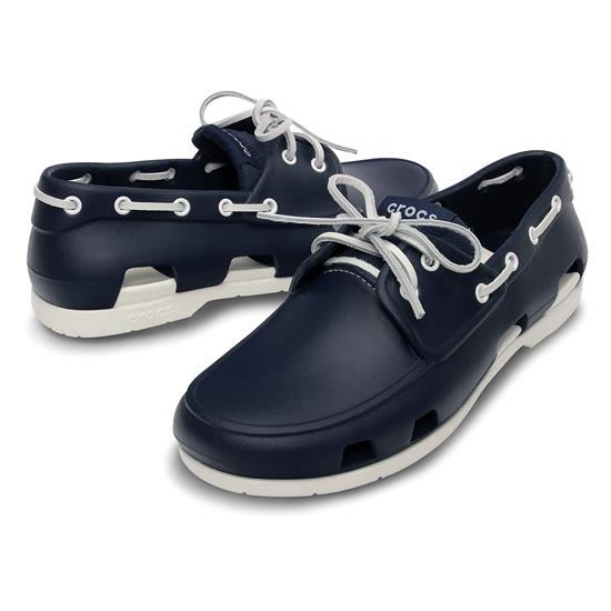 Giày crocs nam beach line boat shoe (navy-white)-UVN14327-462