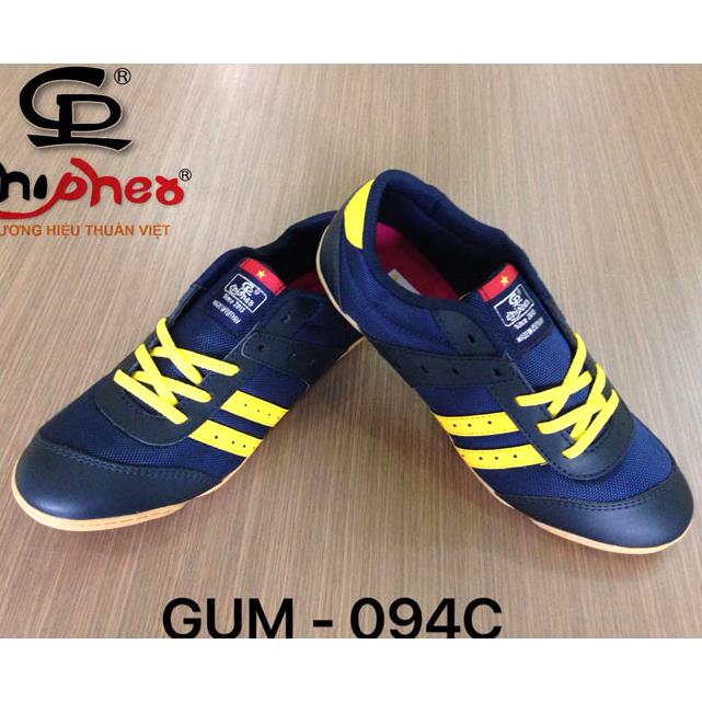 Giày đá banh giả da (navy - vàng) - GUM - 094C