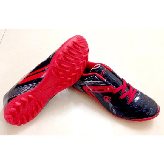 Giày đá banh Unisex màu đen phối đỏ - Chí phèo - ĐBCP -  044C