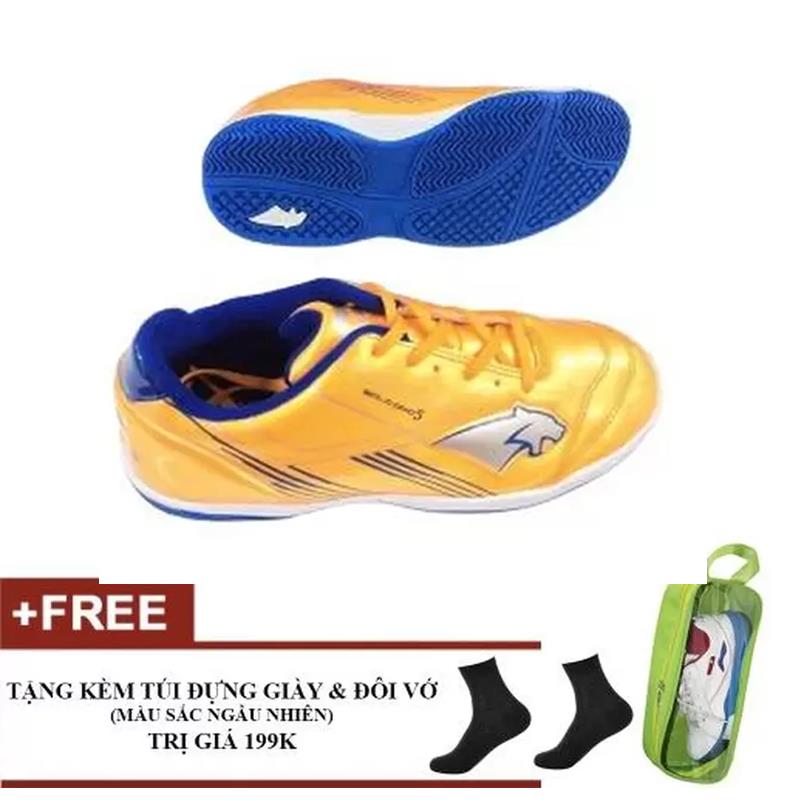 Giày đá bóng PAN Step3 Thái Lan (Tặng túi đựng giầy + 1 đôi vớ) SportSlink - Vàng - GIAY_PAN_VANG