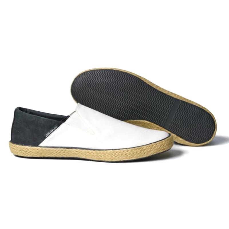 Giày lười thể thao nam Ananas màu trắng - A20163